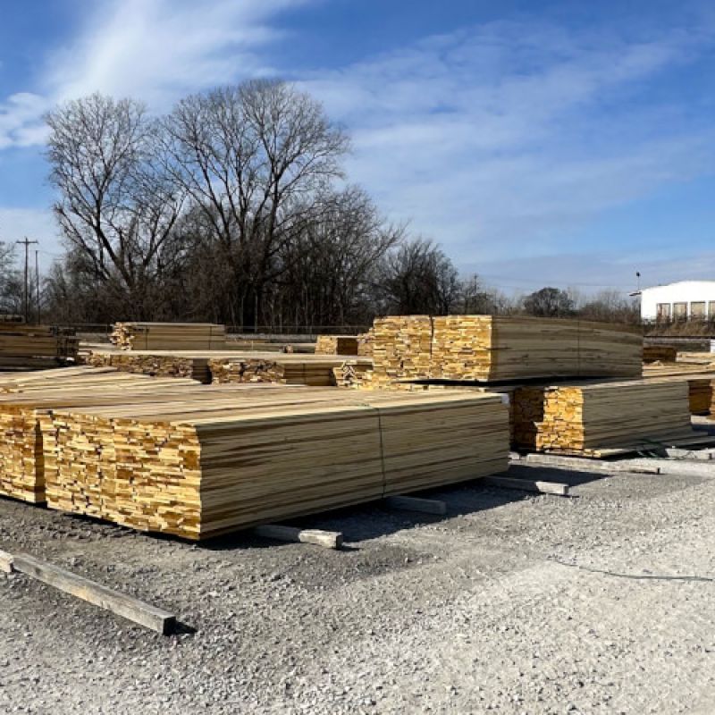 Green yard looking north.