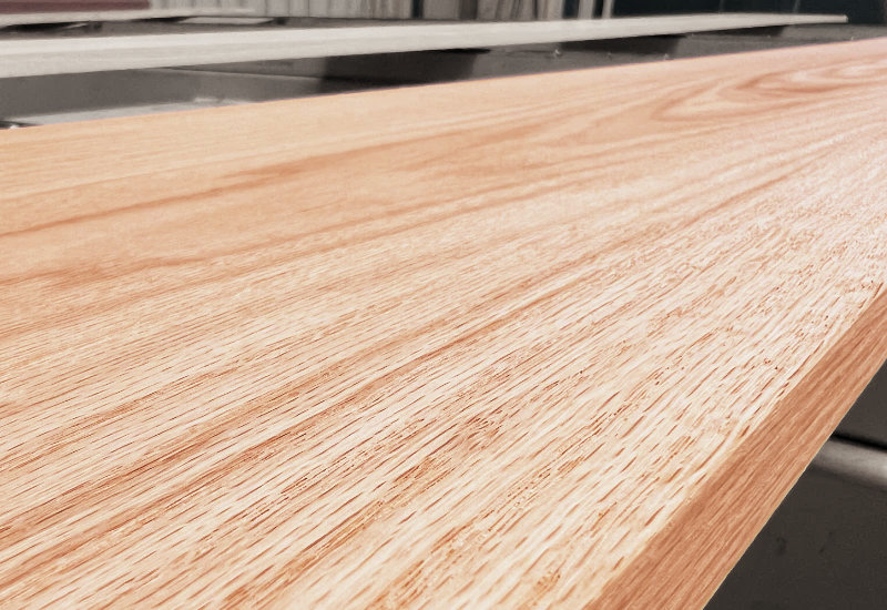 S4S board is sanded on all four sides for finishing on line 2.