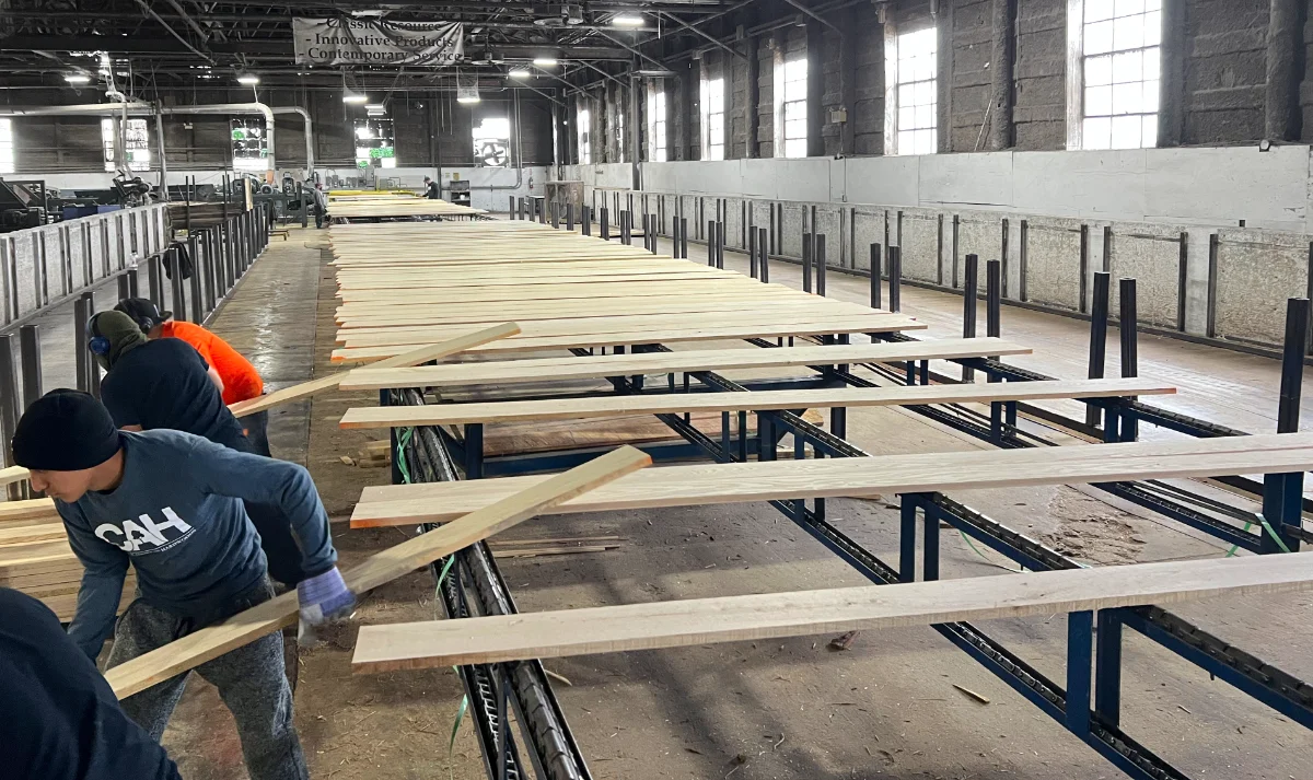 Feeding line 2 process through the facility.