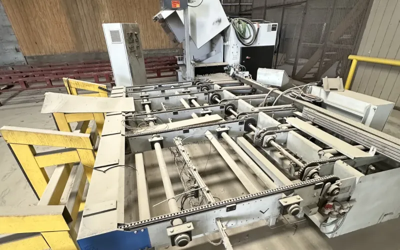 Line 5 optimized rip saw.